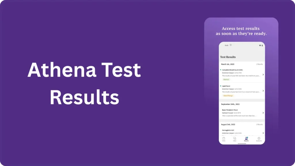 athena test results